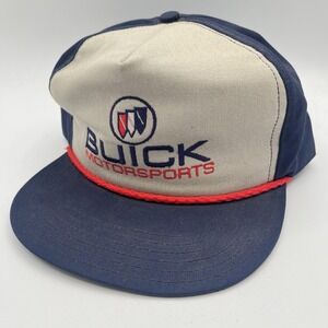 Buick Motorsports Hat Cap Snap Back One Size‎ Rope Blue Racing NASCAR Vintage